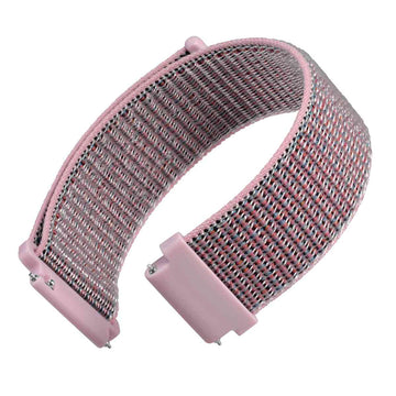 Adjustable Nylon Watch Bands with Hook and Loop Fastener-Pink