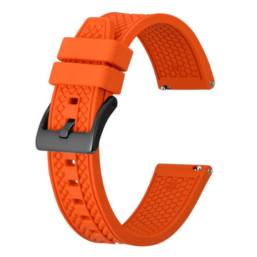 High Performance Fluororubber Watch Bands, Orange