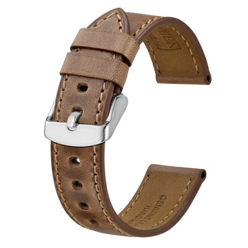 Horween Chromexcel Leather Watch Straps, Brown