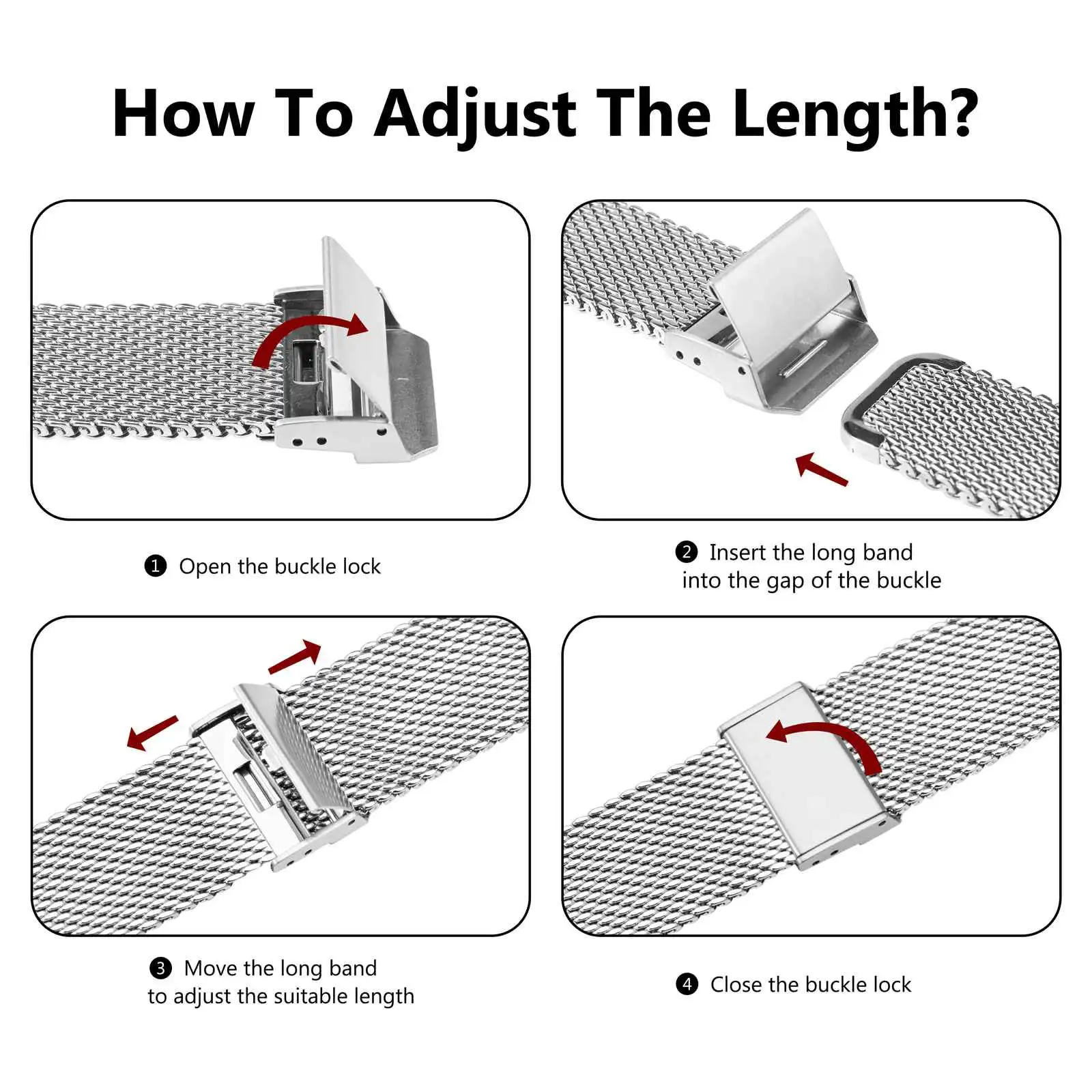 Mesh Watch Strap Adjustment Near Me How To Adjust A Shorten Mesh